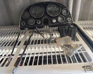 850  1960s Chevrolet Corvette Instrument Cluster and Hood Release Cable 