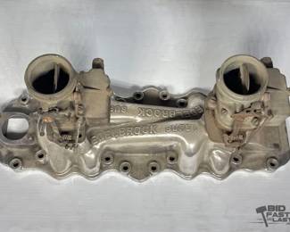 706  Edelbrock Super Intake Manifold and Stromberg Carburetor 