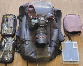 8082 Canon Camera, Backpack More