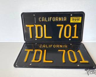 9088 1960s California License Plates