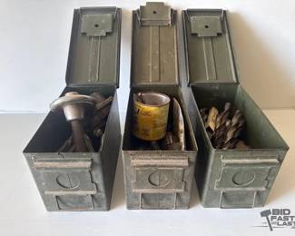 4120 3 Metal Ammo Cans with Tools