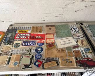 9502 Stickers, Buttons, Patches, Pamphlets, and Ticket Stubs