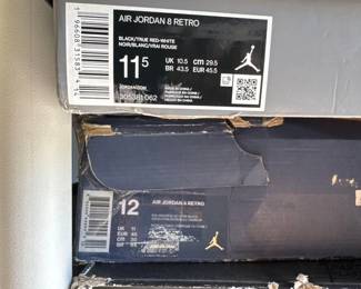 8890  8 Pairs of Air Jordans 