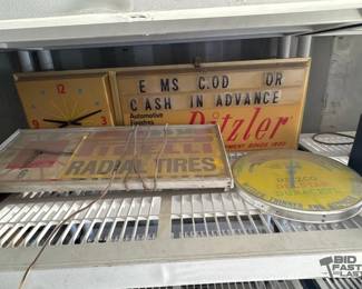 844 2 Automotive Clocks and 1 Thermometer