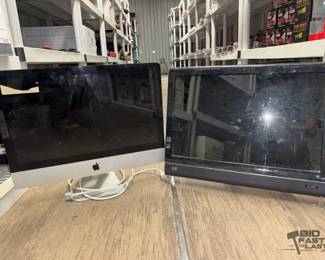 8876  Hp Monitor and Apple Monitor 