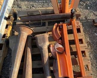 1048 Engine Stand, 16 Ton Hydraulic Pipe Bender