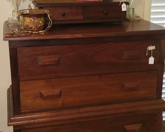 Hickory chest of drawers