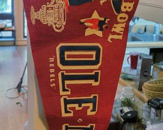 Vintage Ole Miss Sugar Bowl pennant.