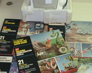 Talking View-Master with multiple reels.
