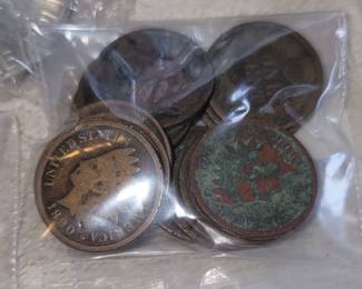 Indian Head cents.
