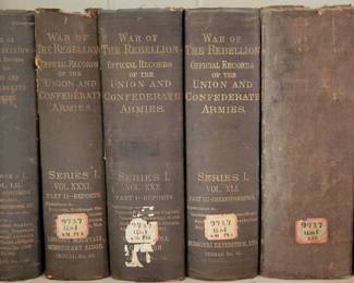 1800's printings of "The War of The Rebellion: Official Records of the Union and Confederate Armies".