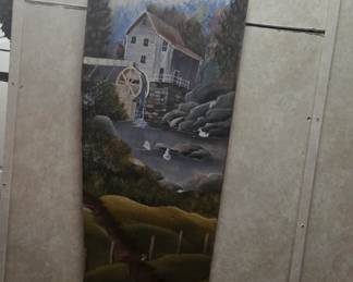 Painted ironing board