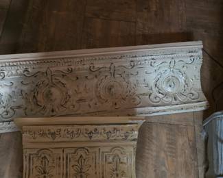 Ceiling tin shelves