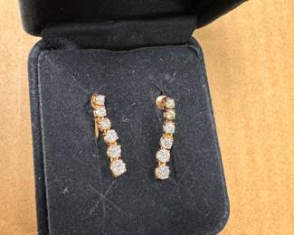 14K Gold Dangle Earrings