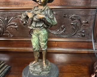 Harvest Picking Boy bronze Statue