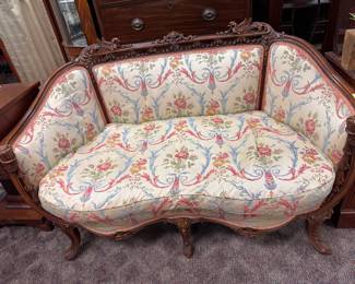 AMAZING Carved French Settee - Absolutely Gorgeous