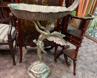 Wonderful Monumental Silvered Bronze Champagne Chiller/Fruit Bowl