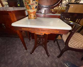 Marble Top Lamp Table