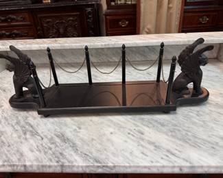 Nice Desk Book Rack w/ Gryphons