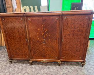 Beautiful Large French Cabinet w/ Marble Top