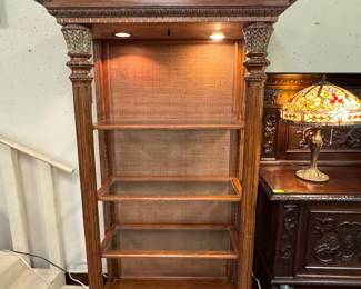 Gorgeous Lighted Etagere in style of Maitland Smith/Marge Carson