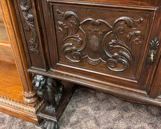 Detail of Carved Lion Legs