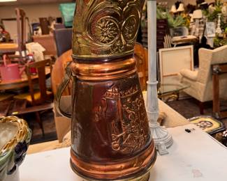 Large Brass Ewer
