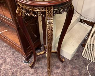 Glass Top Fern Stand