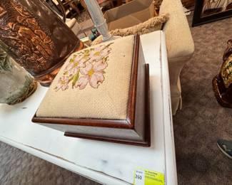Tiny Needlepoint Footstool