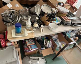 Kitchen pans and supplies 