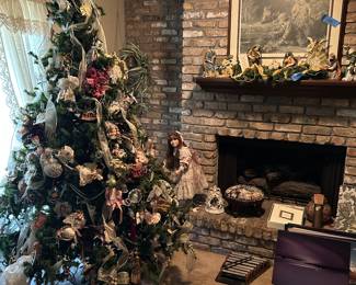 Christmas tree and ornaments 