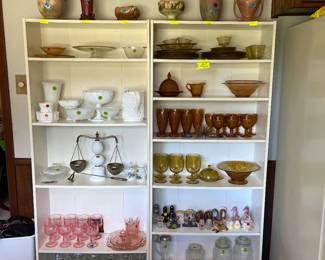 Hull, Roseville, Weller Vases, Depression Glass, Milk Glass and More