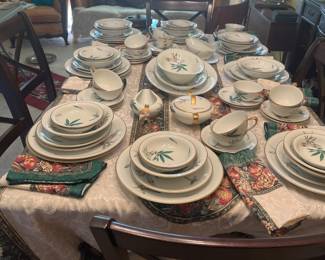 Noritake China Set for 12 Bamboo Pattern