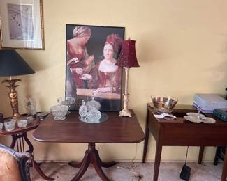 Vintage Drop Leaf Table, Vintage Singer, Monarch Sewing Machines  