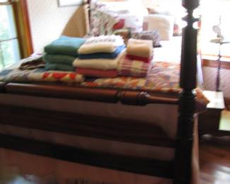 Walnut poster bed made by Clyde Earls