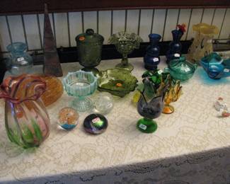nice selection colored glass
