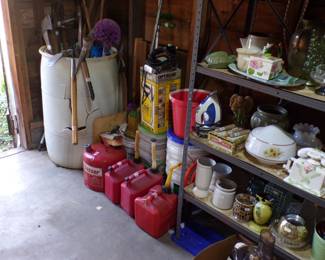 YARD TOOLS AND MORE GLASSWARE