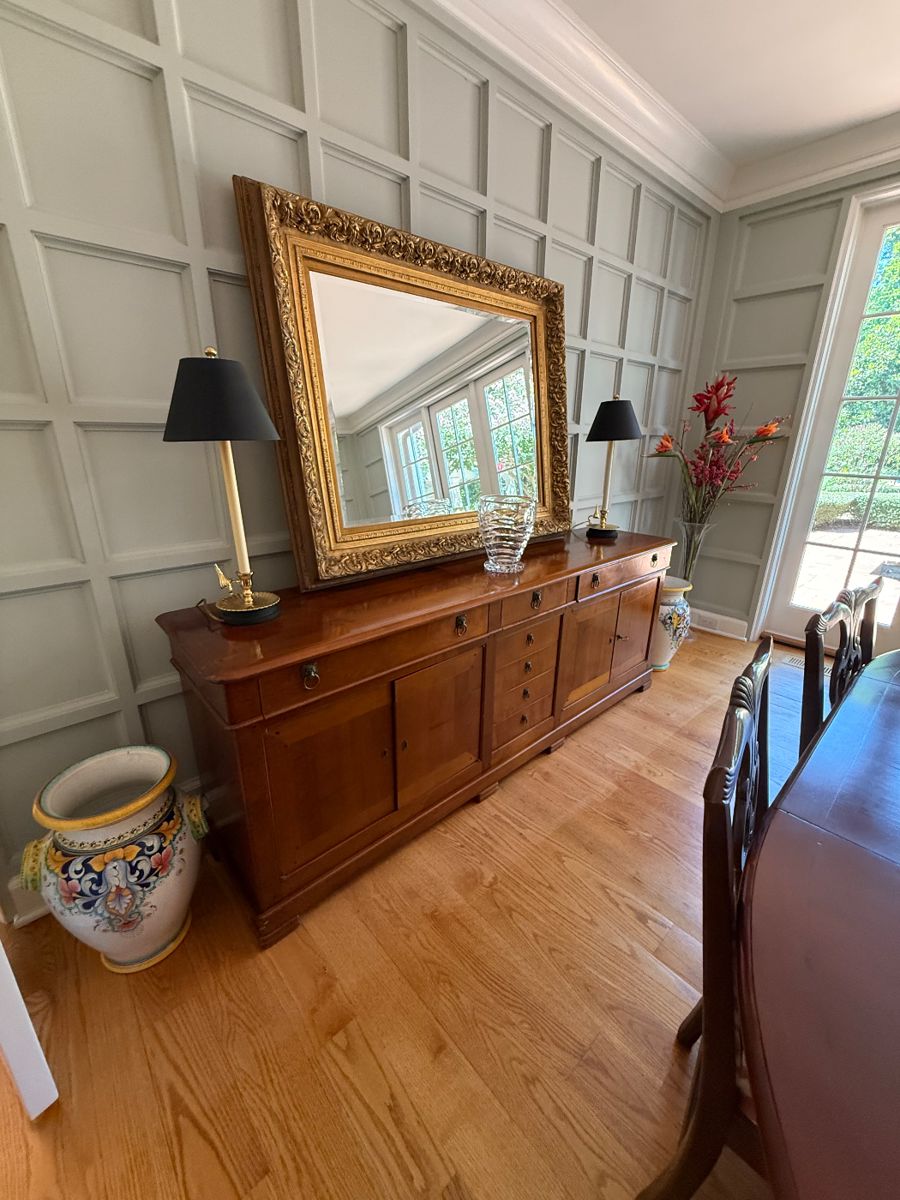 Mid-Century French Cherrywood Buffet/Sideboard by Grange - $1850 - 84"w x 19"d x 32"t
