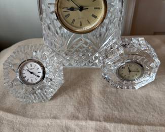 Waterford Clocks - $60/all 3 