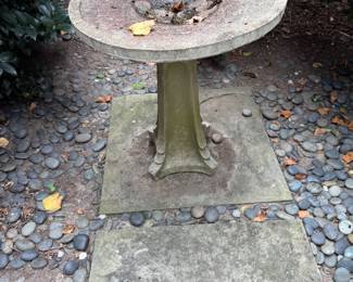 Concrete Birdbath- $50