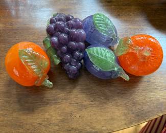 Hand Blown Murano Fruit - $30 for all 