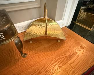 Brass wood holder / $15
