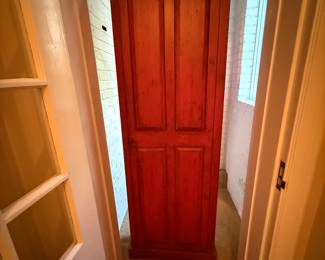 Early American Chimney Cabinet by Habersham - $750 - 76"t x 25"w x 8"d