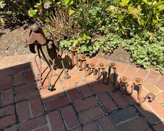 $30 for metal dog and candleholder