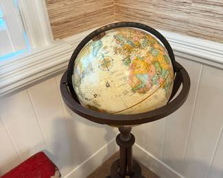 Vintage Globe and Stand - $125 - 40"t