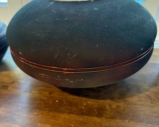 Liz Anderson SIgned Vessel with Copper Wire-$175