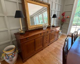 Mid-Century French Cherrywood Buffet/Sideboard by Grange - $1850 - 84"w x 19"d x 32"t