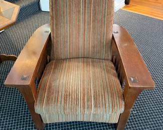 Pair of Amish Declo Recliners - $425 each or $750 for the pair (signs of slight upholstery wear reflected in price)
