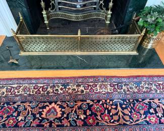 Brass Fireplace Small Fender - $200
measures41" length, 
8" height and 12.5" depth ; 
