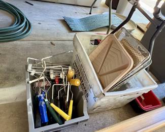 Painting supplies - rollers and trays
